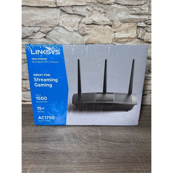LinkSys Max-Stream Dual Band WiFi 5 Router AC1750 Streaming Gaming 15+ Devices - Picture 1 of 5